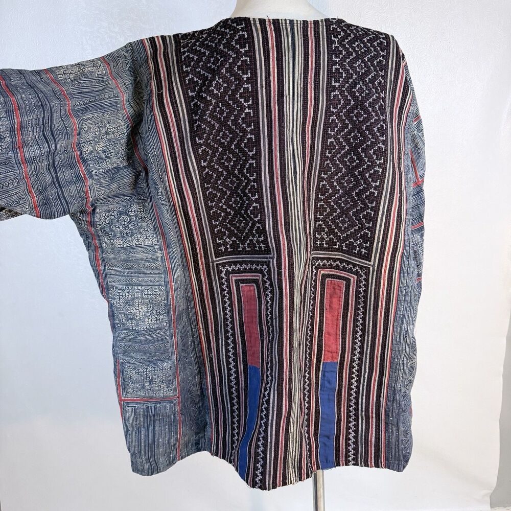 Vintage Hmong Handwoven Ethnic Jacket XL READ - Picture 10 of 13